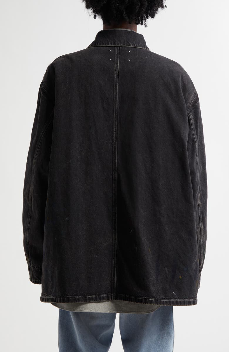 Maison Margiela Deconstructed Denim Coat, Alternate, color, 