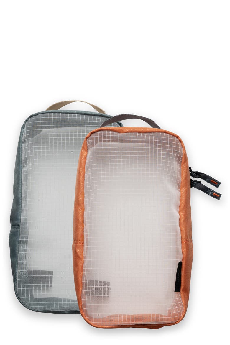 Two-Piece Custom Size Organization Pods, Main, color, GREY/ORANGE MULTI