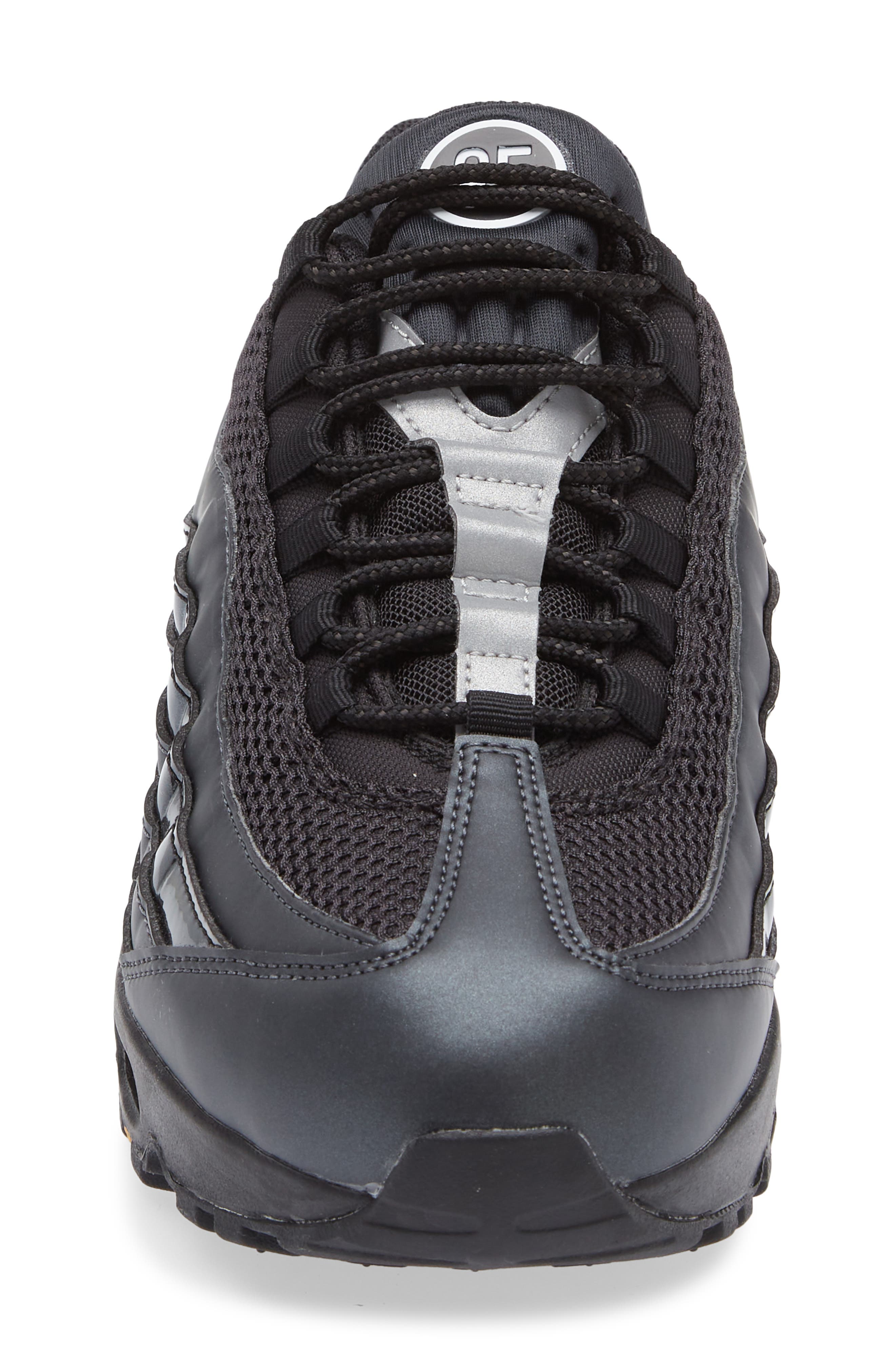 Nike Air Max 95 Big Bubble Sneaker, Alternate, color, Black/ White/ University Gold