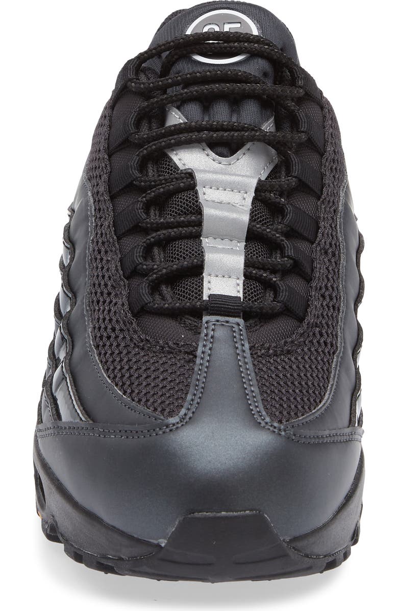 Nike Air Max 95 Big Bubble Sneaker, Alternate, color, Black/ White/ University Gold