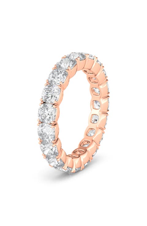 Cushion Cut Lab Created Diamond Eternity Ring