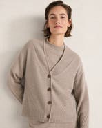 Haven Well Within Featherweight Cashmere Directional Stitch Cardigan