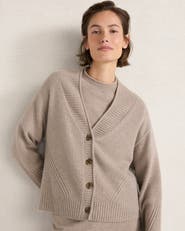 Haven Well Within Featherweight Cashmere Directional Stitch Cardigan