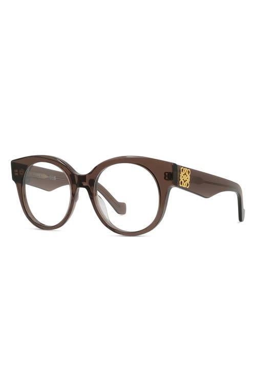 LOEWE LOEWE ANAGRAM 51MM ROUND OPTICAL GLASSES