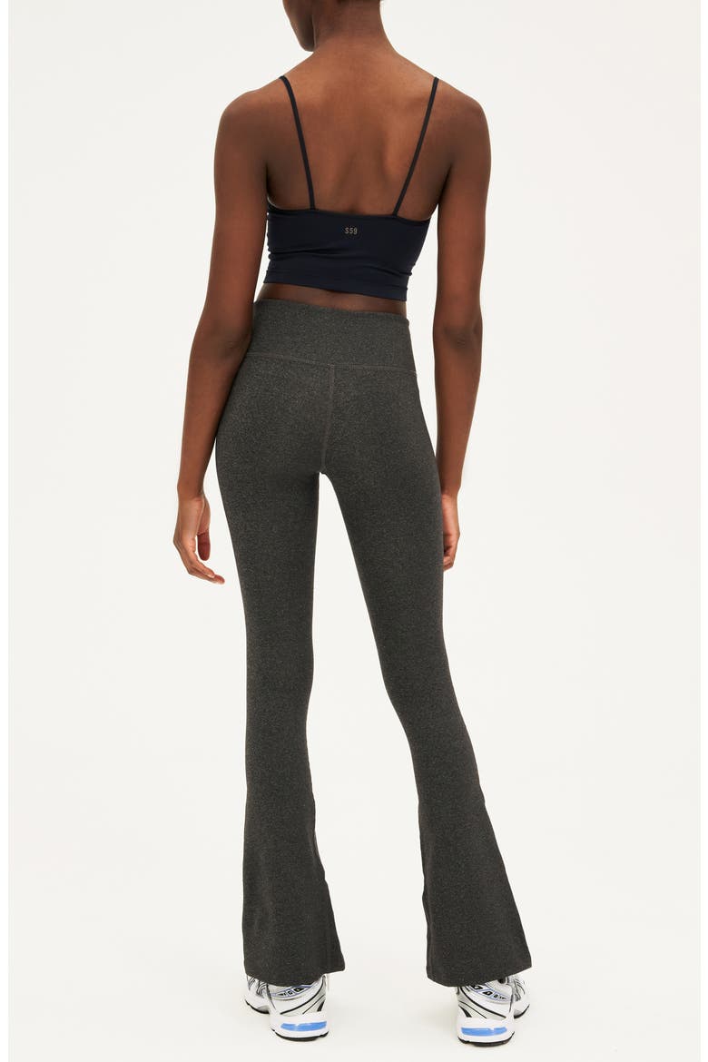 Raquel Flared Active Leggings, Alternate, color, HEATHER GREY