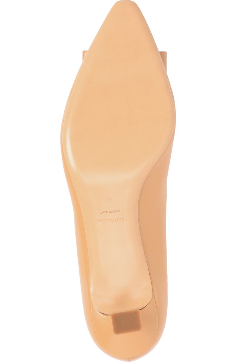 FERRAGAMO Zelma Bow Pointed Toe Kitten Heel Pump, Alternate, color,