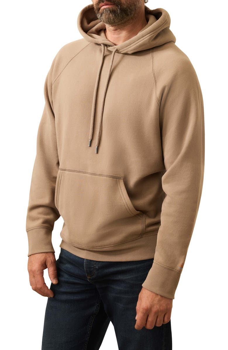 Faherty High Standard Organic Pima Cotton Blend Hoodie, Main, color, Walnut Branch