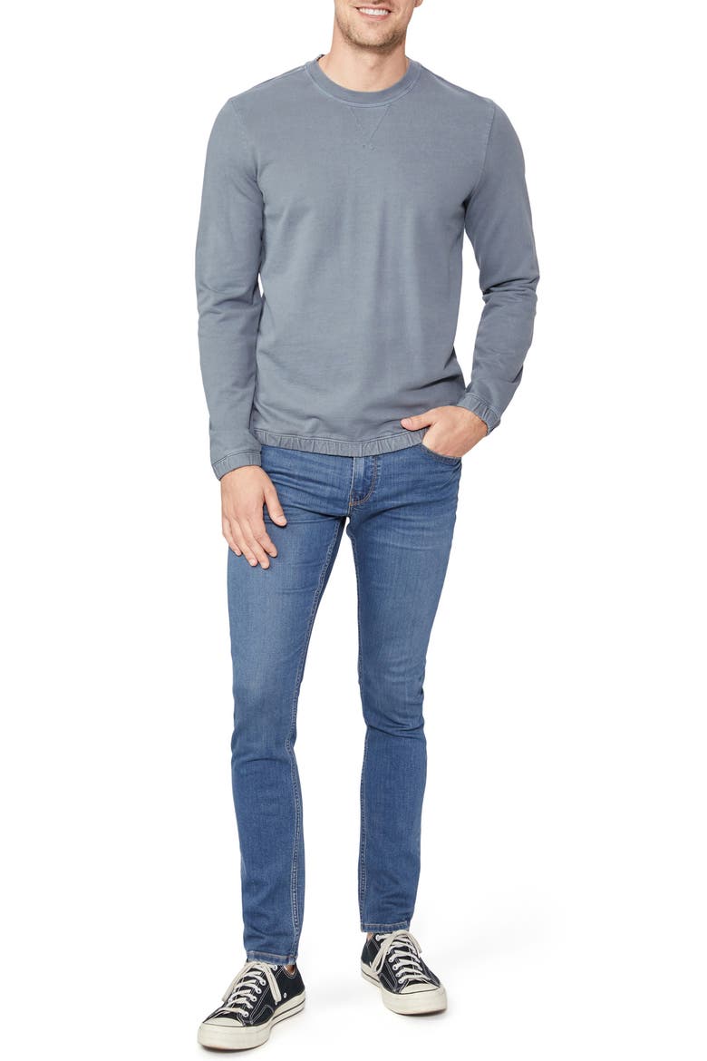 Jaxton Cotton French Terry Pullover, Alternate, color, VINTAGE RIVER STONE
