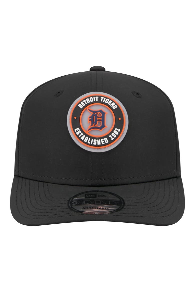 Men's New Era  Black Detroit Tigers Circle 9SEVENTY Adjustable Hat, Alternate, color, Black