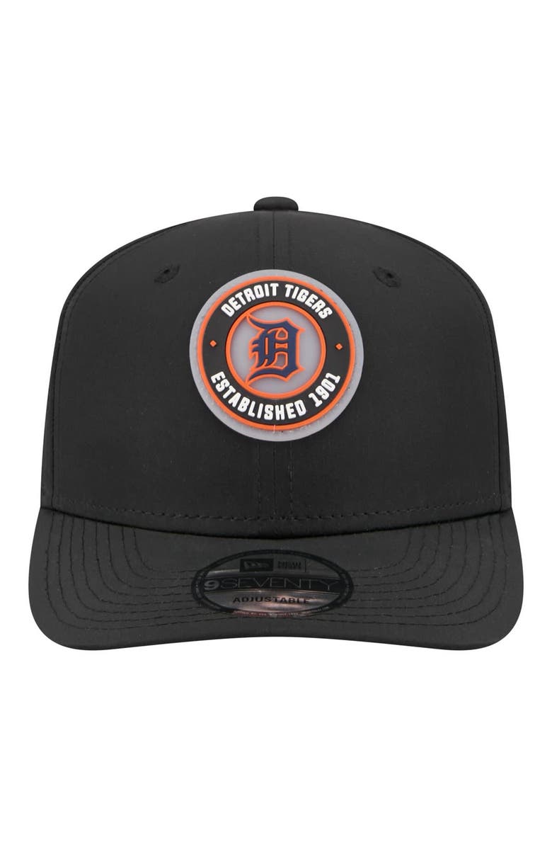 New Era Men's New Era  Black Detroit Tigers Circle 9SEVENTY Adjustable Hat, Alternate, color, Black