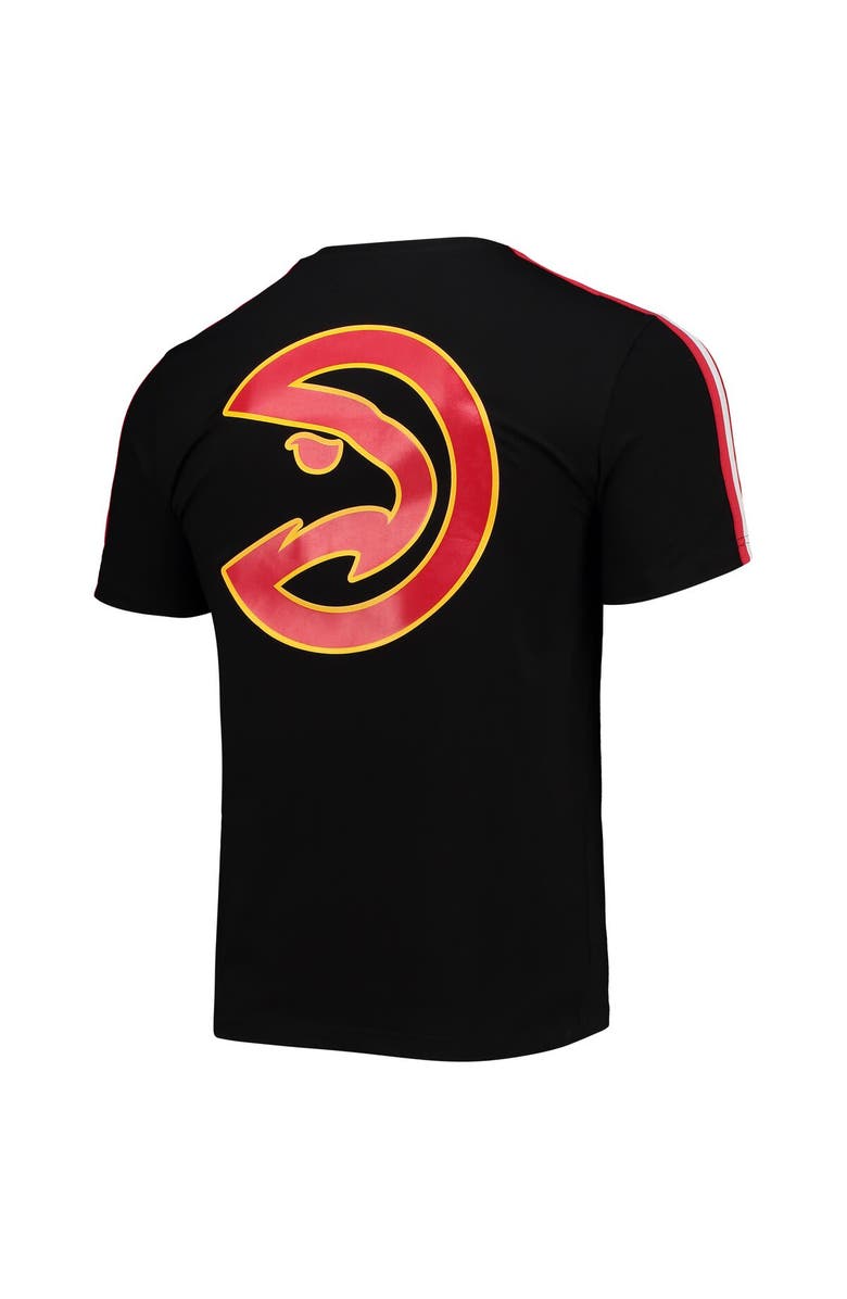 PRO STANDARD Men's Pro Standard Black Atlanta Hawks Mesh Capsule Taping T-Shirt, Alternate, color,