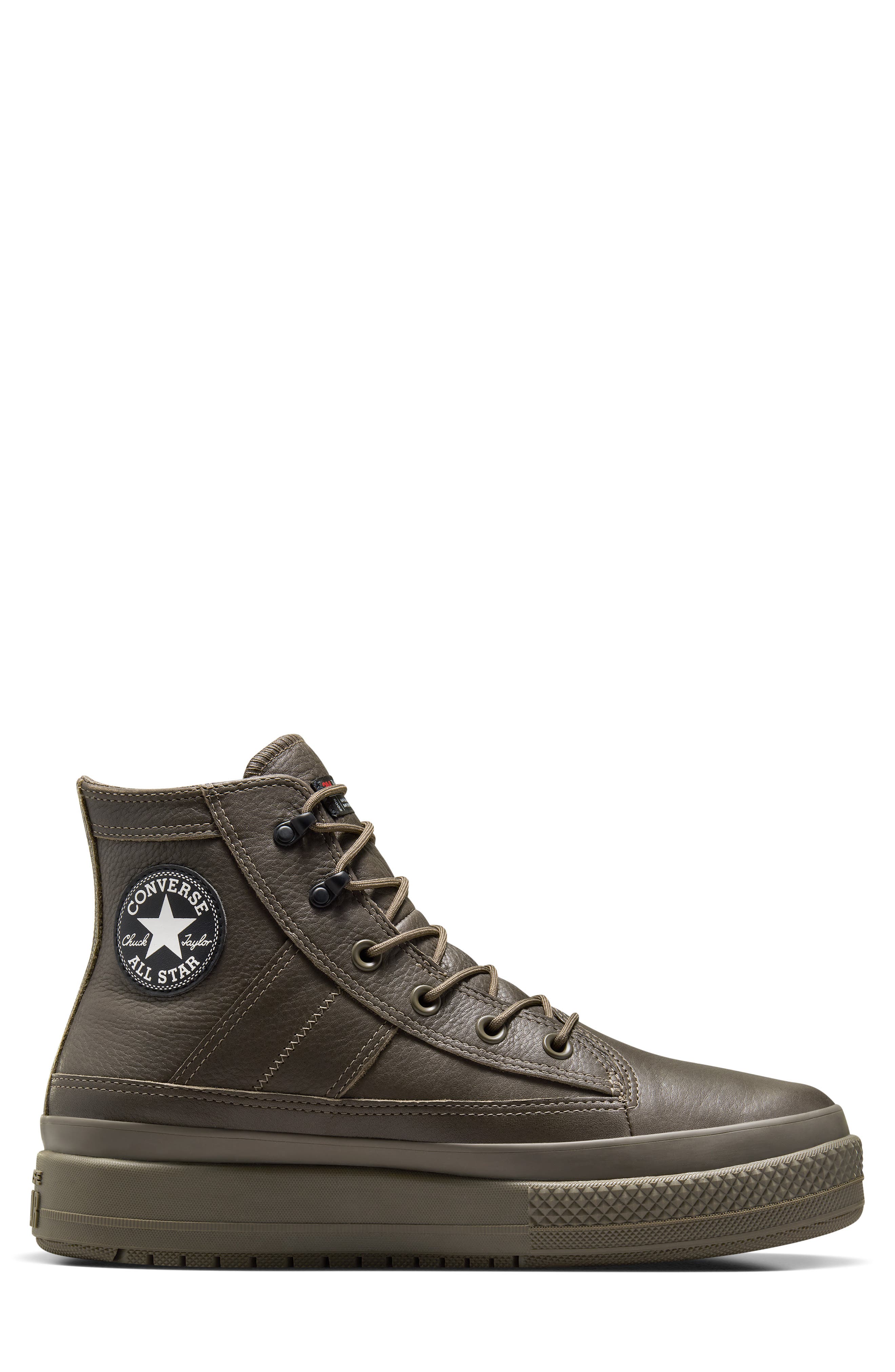 Converse Chuck Taylor<sup>®</sup> All Star<sup>®</sup> Equip Waterproof Leather Boot, Alternate, color, Truffle/ Truffle/ Black