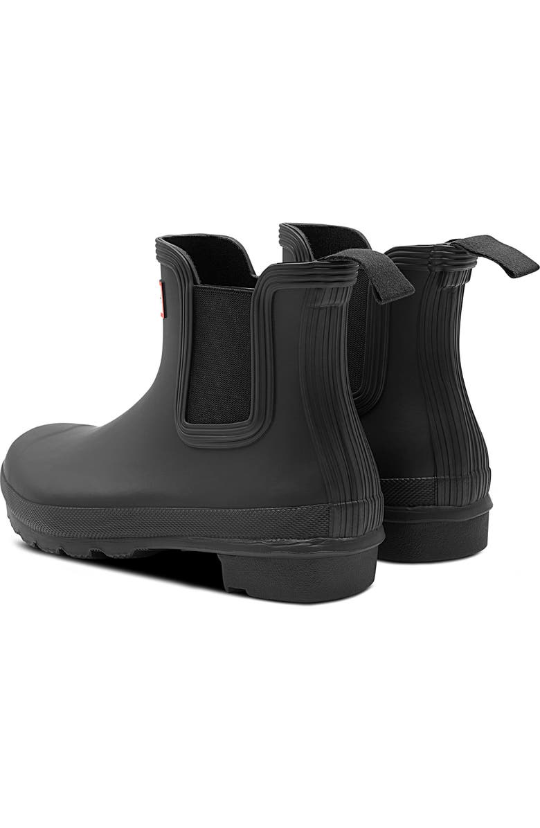 Hunter Original Waterproof Chelsea Rain Boot, Alternate, color, Black/ Black