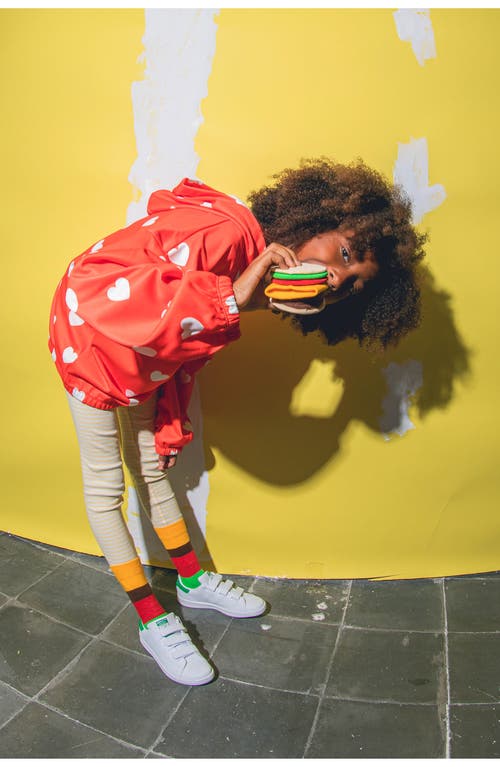 Doiy Kids' Cheeseburger Crew Socks In Multi