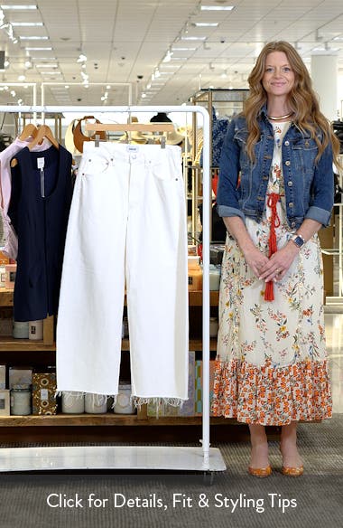 AGOLDE Low Curve Frayed Jeans (Women) | Nordstromrack