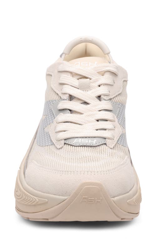 Ash Eagle Platform Sneaker In White