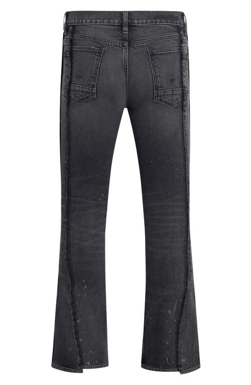 Hudson Jeans Walker Reconstruction Kick Flare Jeans In Reconstructed Black