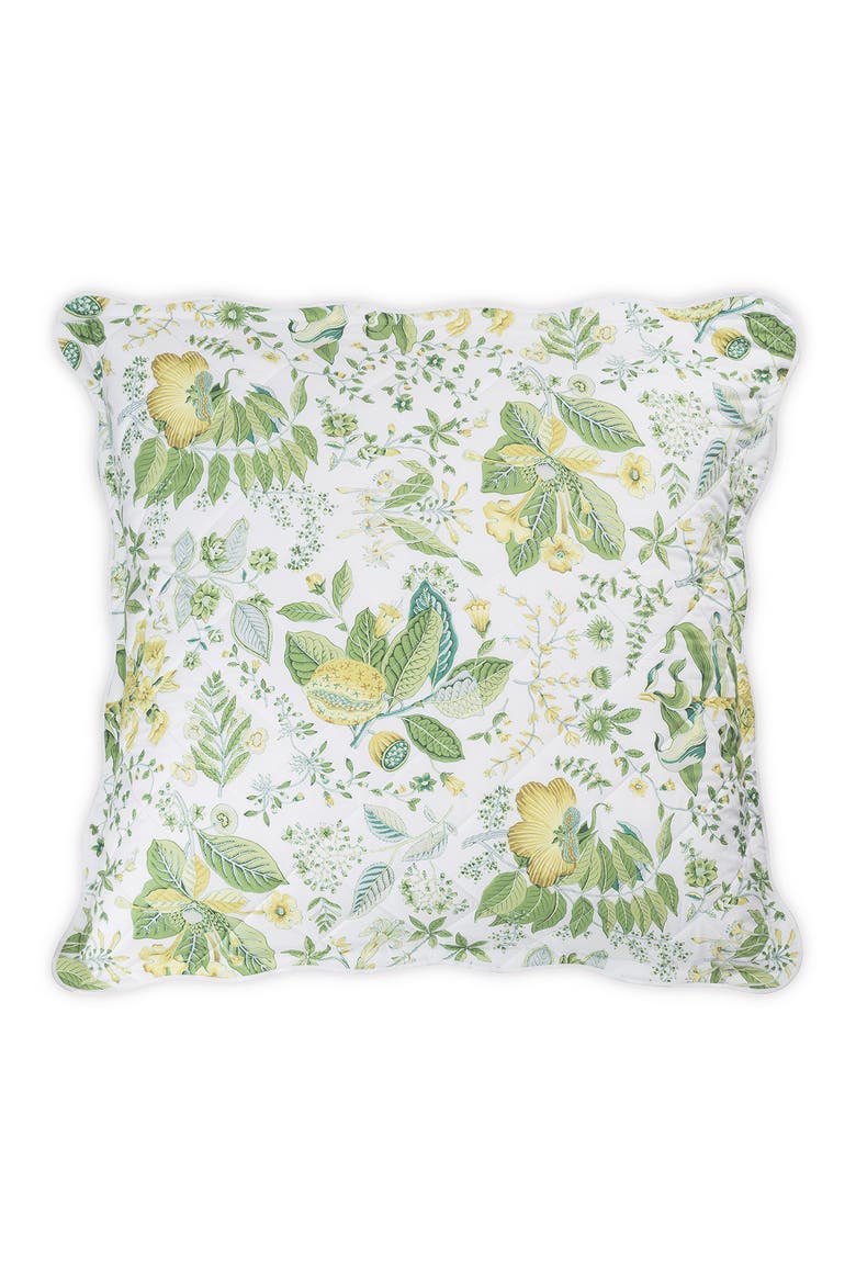 Pomegranate Quilted Euro Sham, Main, color, CITRUS