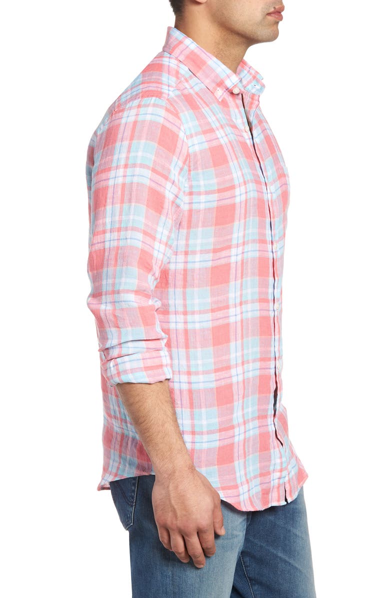 vineyard vines Atlantis Club Classic Fit Plaid Sport Shirt, Alternate, color,