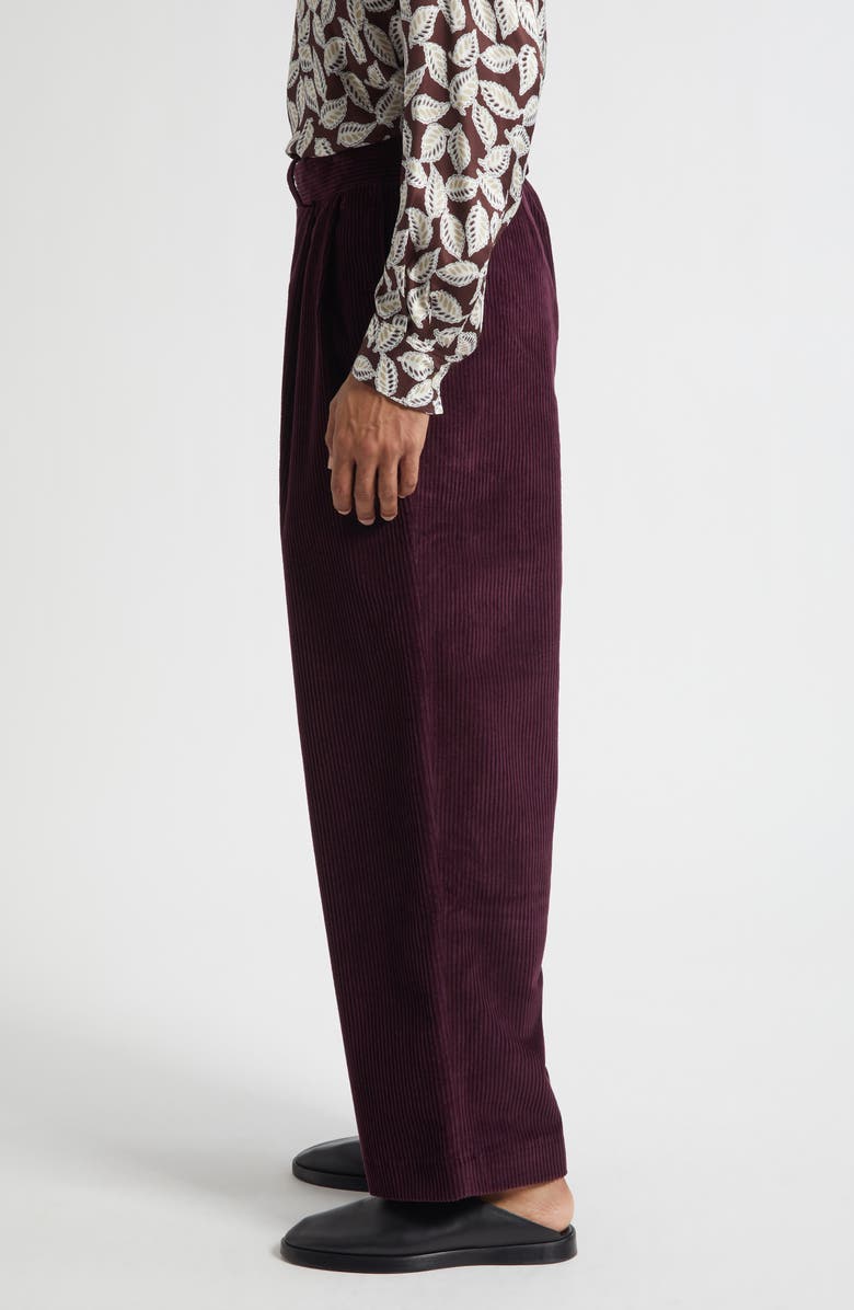 Bode McNab Corduroy Pants, Alternate, color, Dark Purple
