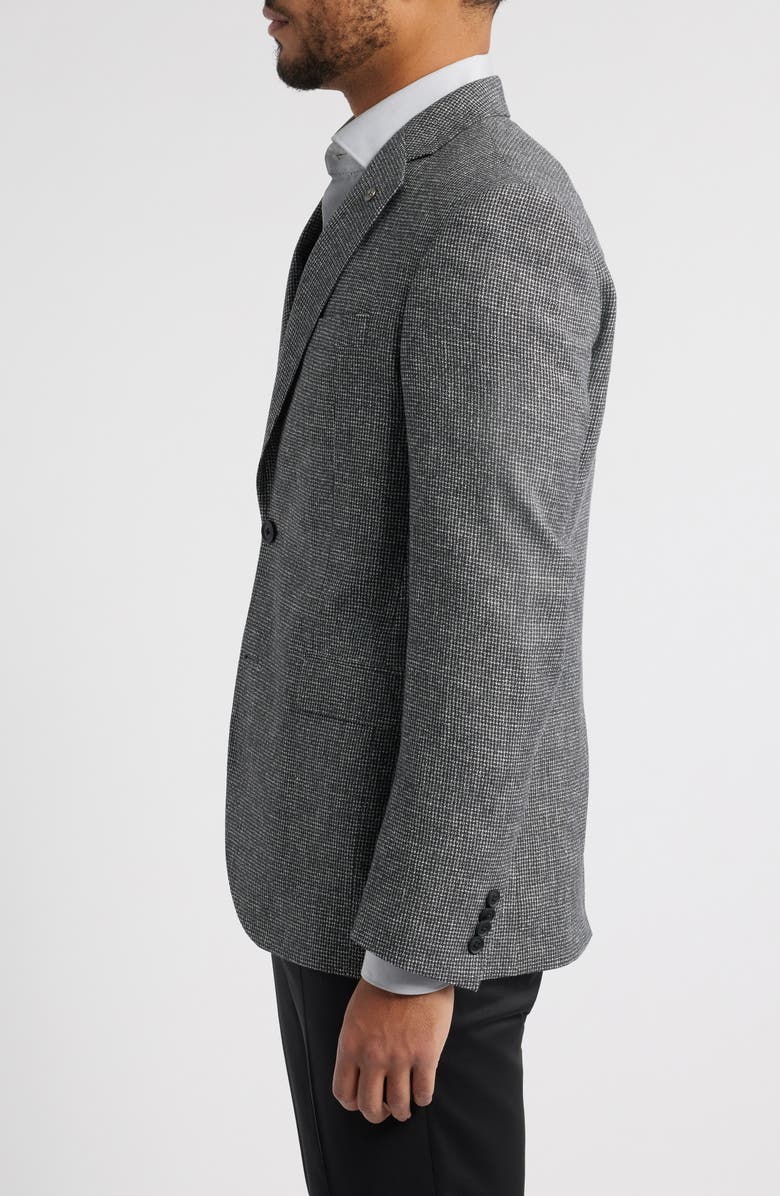 AllSaints Ross Slim Fit Wool & Linen Sport Coat, Alternate, color,