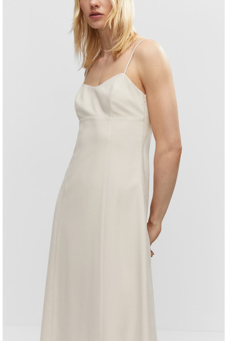 A-Line Midi Dress, Alternate, color, ECRU