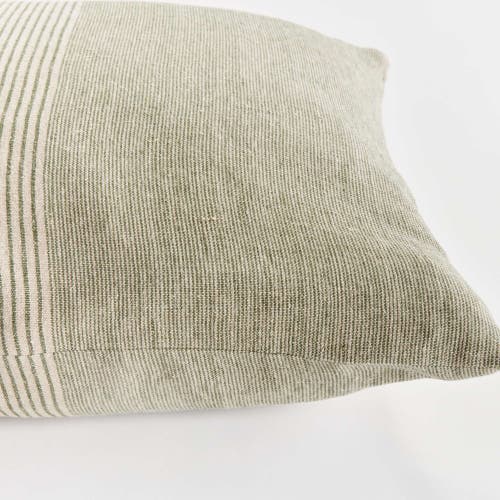 Napa Home & Garden Otis Pinstripe Pillow 24" In Brown