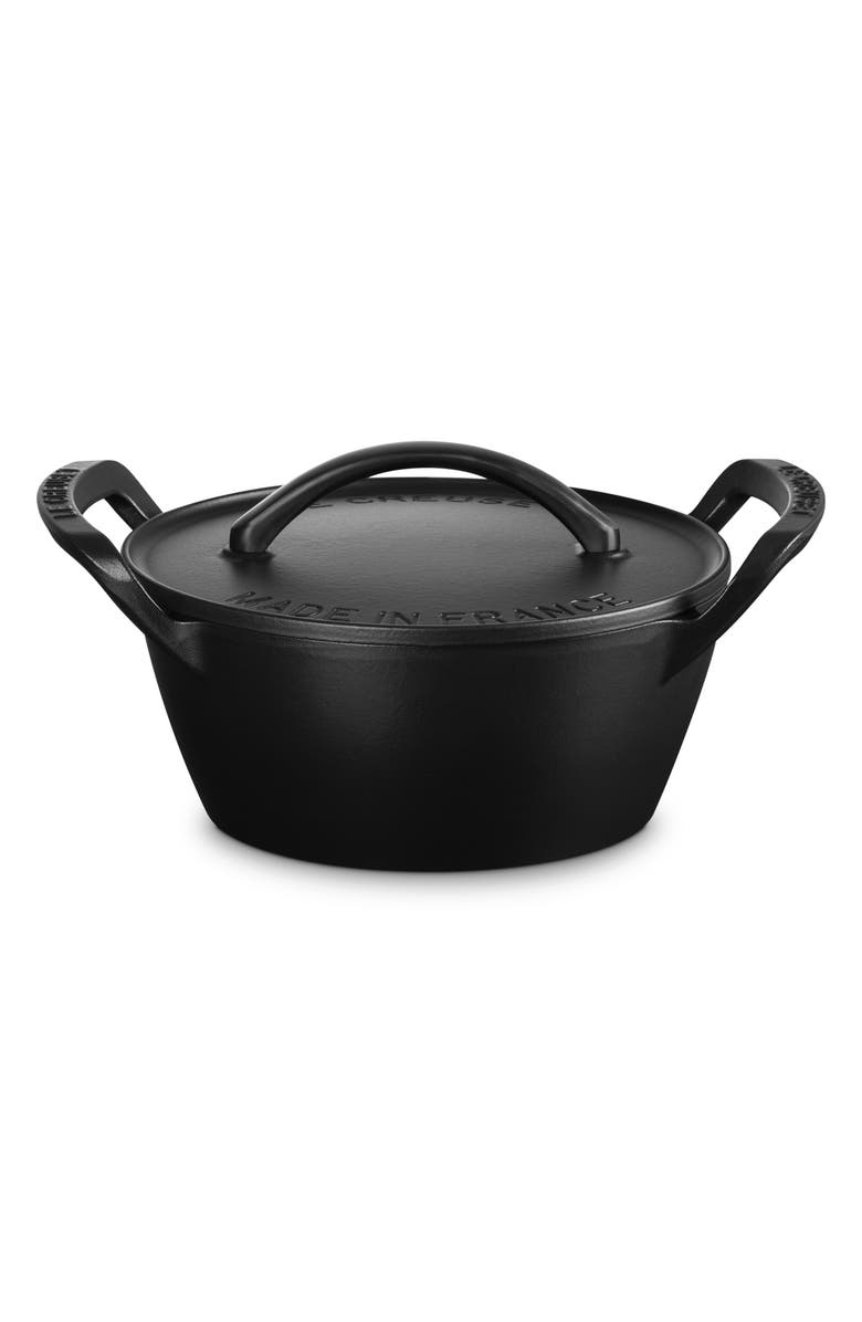 Le Creuset Alpine Outdoor Round Dutch Oven, Main, color, Matte Black