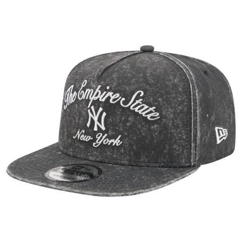 Men's New Era Black New York Yankees City Slogan A-Frame 9FIFTY Snapback Hat