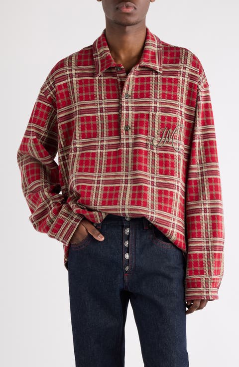Orelien Plaid Popover Shirt