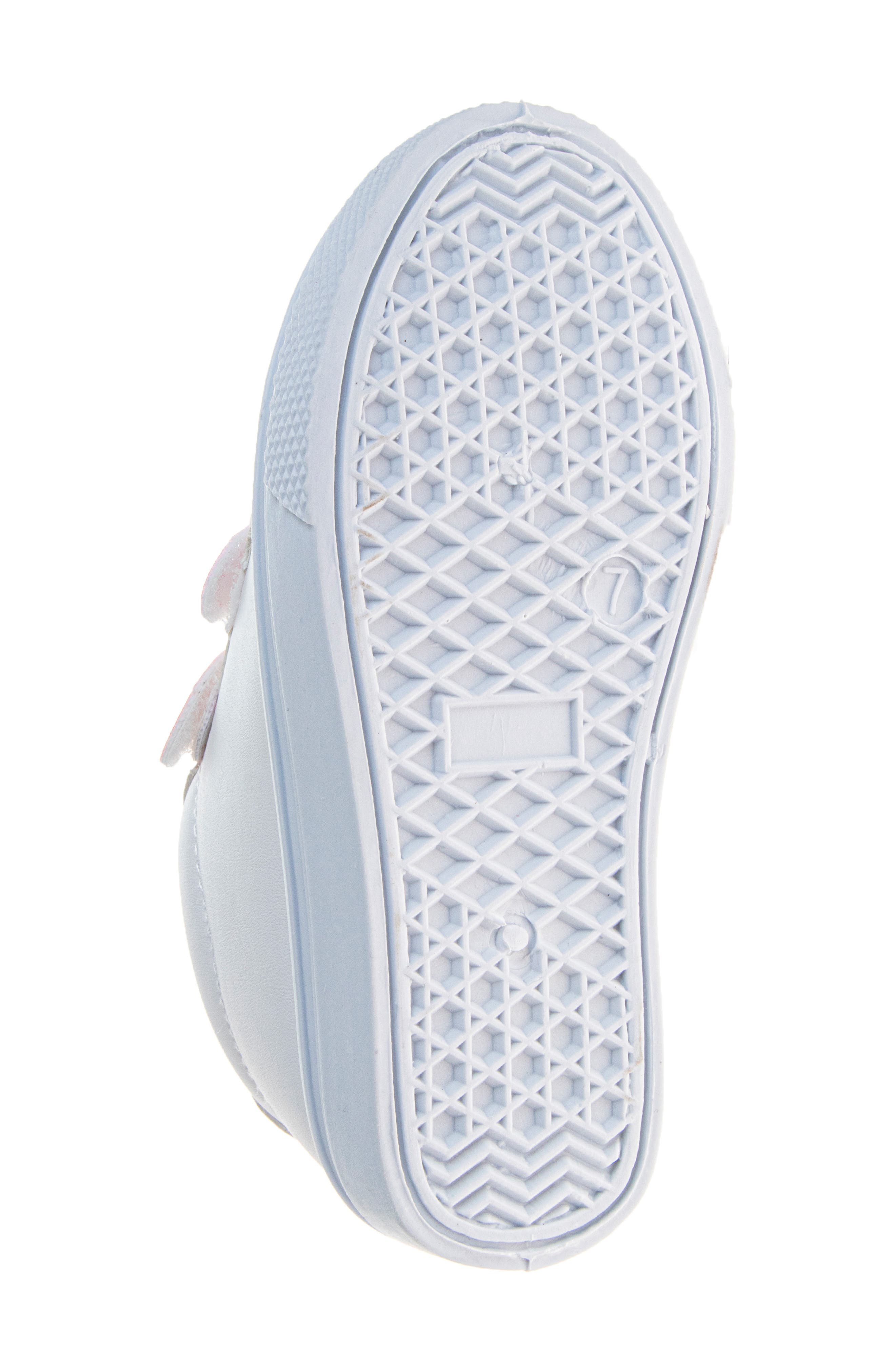 Kids' Glitter Sneaker, Alternate, color, WHITE PINK