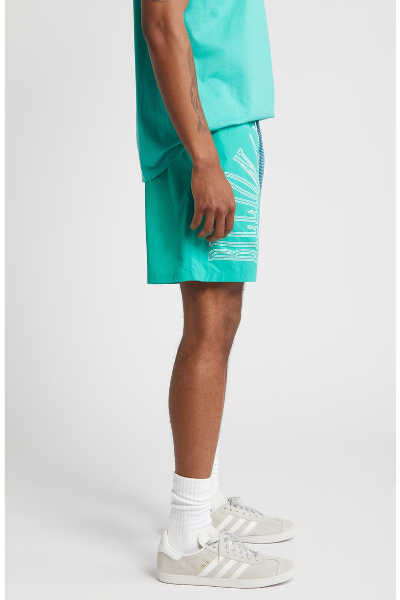 Sunrise Drawstring Nylon Shorts, Alternate, color, SEA GREEN