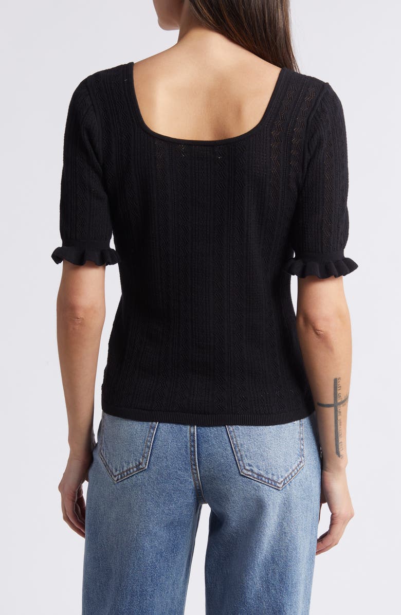 Treasure & Bond Pointelle Sweater, Alternate, color,