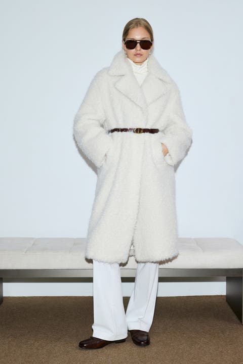 Lufian Women's Fur Longline Coat