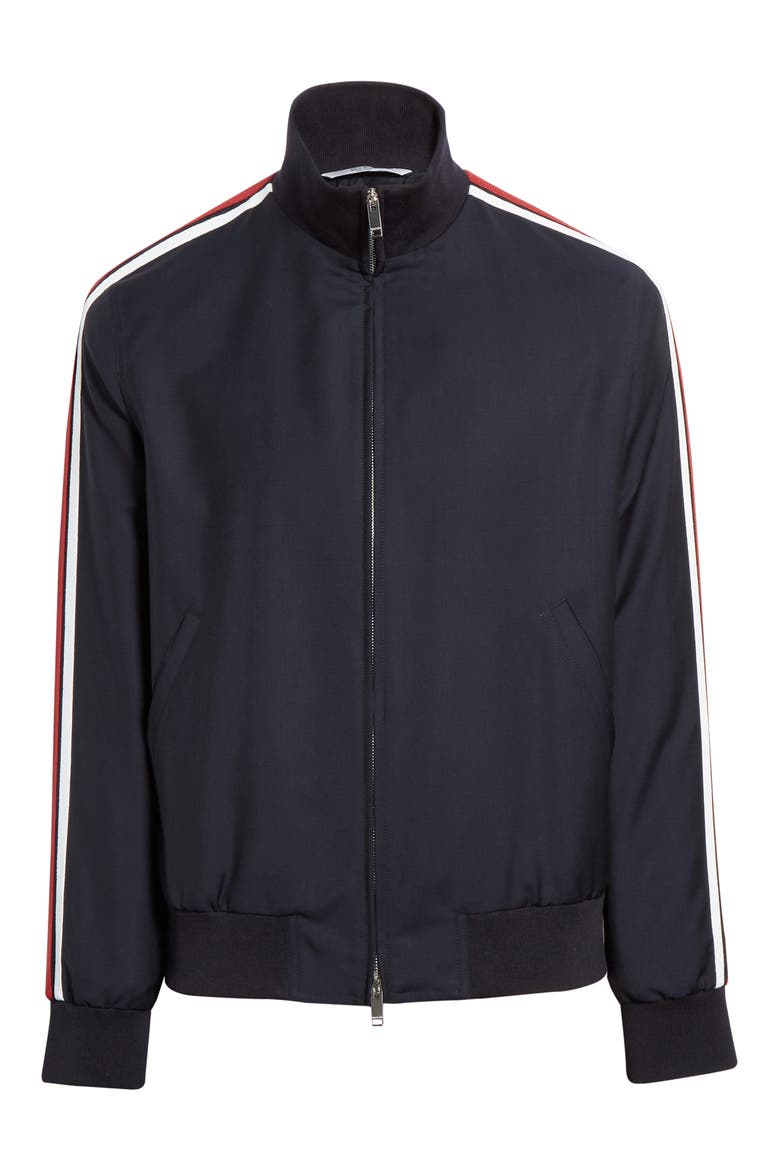 Stripe Track Jacket, Alternate, color, BLUE MULTI