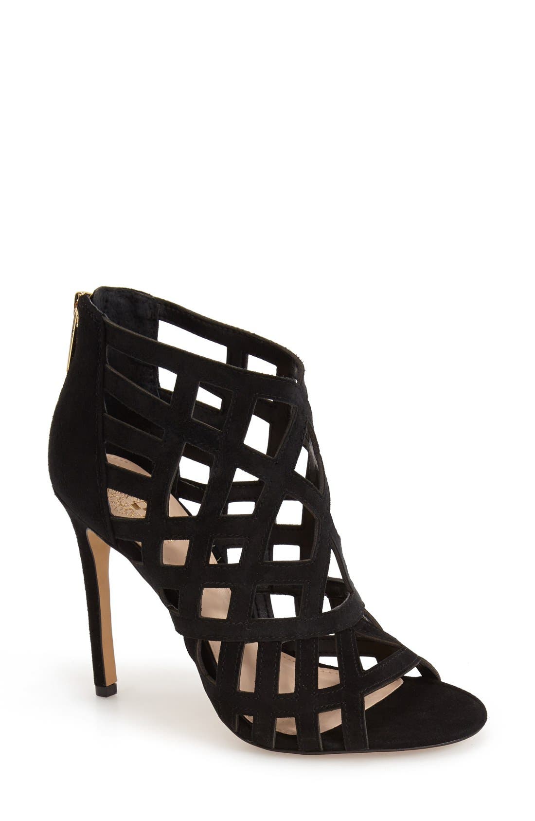 Vince Camuto 'Tatianna' Caged Peep Toe Bootie, Main, color, 