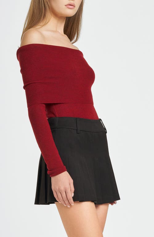 Wayf Sonia Off The Shoulder Rib Sweater