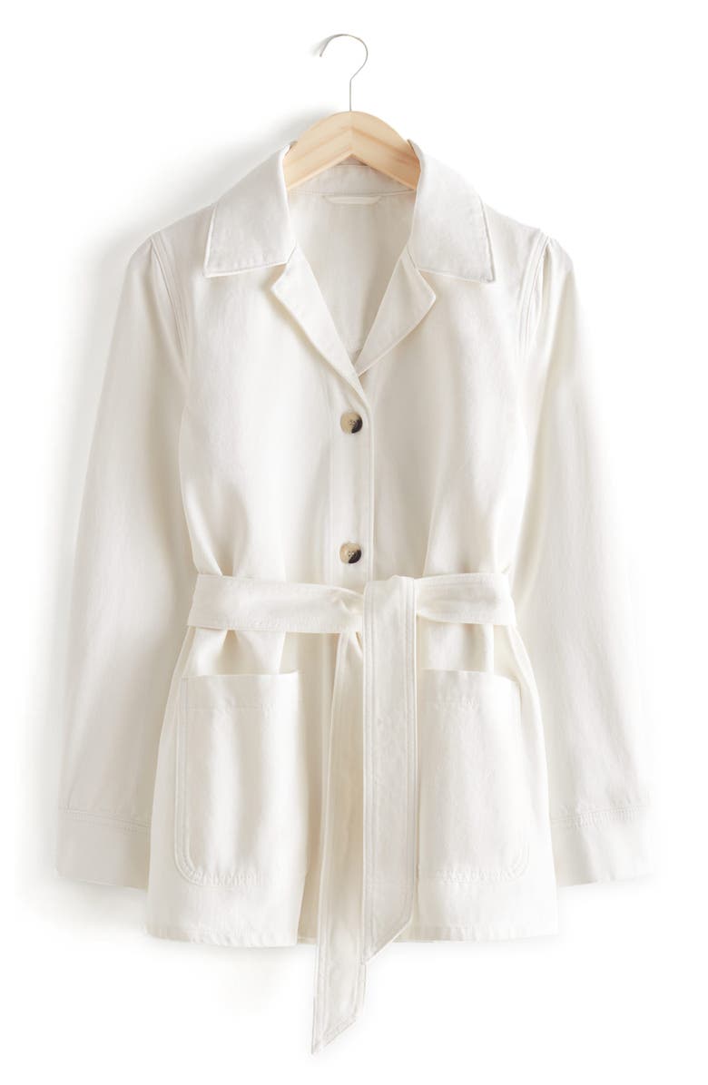 & Other Stories Belted Denim Jacket, Alternate, color, 