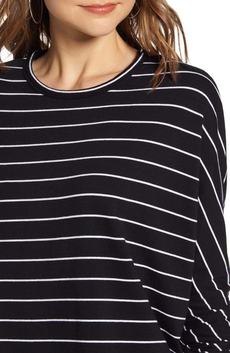 Frank & Eileen Tee Lab Oversize Stripe Sweatshirt, Alternate, color, 