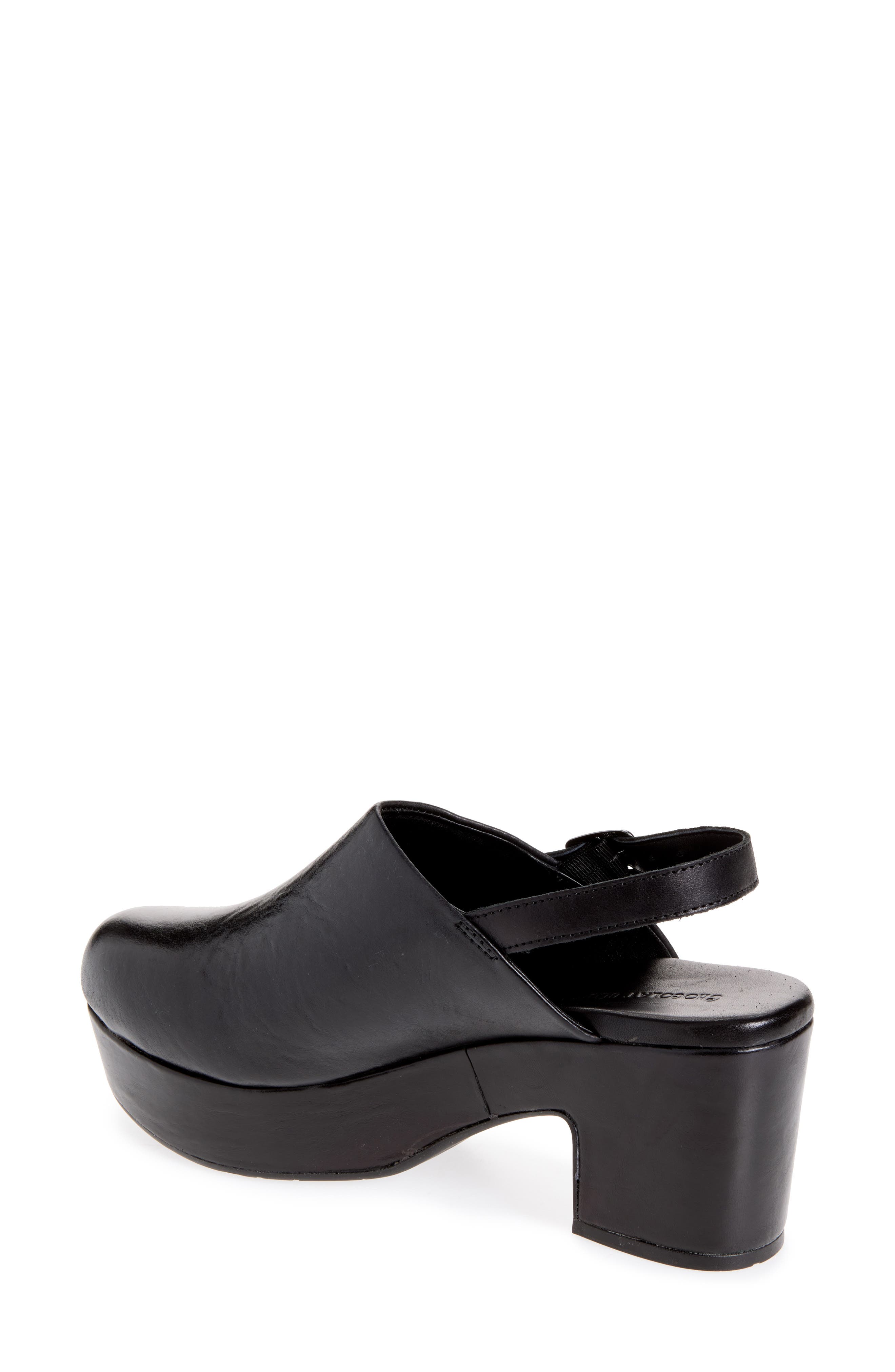 Gana Slingback Platform Mule, Alternate, color, BLACK LEATHER