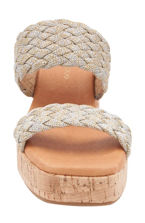Andre Assous André Assous Cairo Platform Sandal In Platino/silver