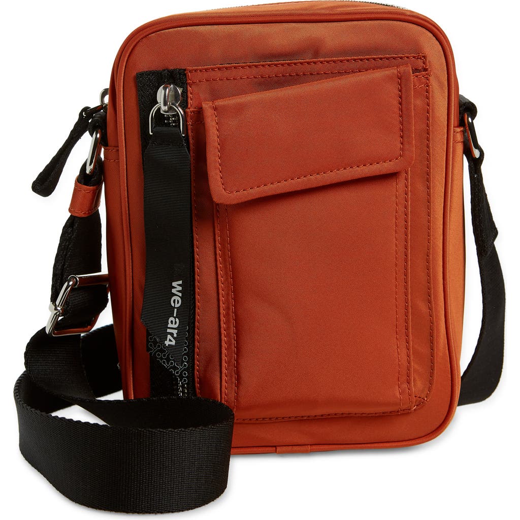 We-ar4 The Godspeed Nylon Crossbody Bag In Orange