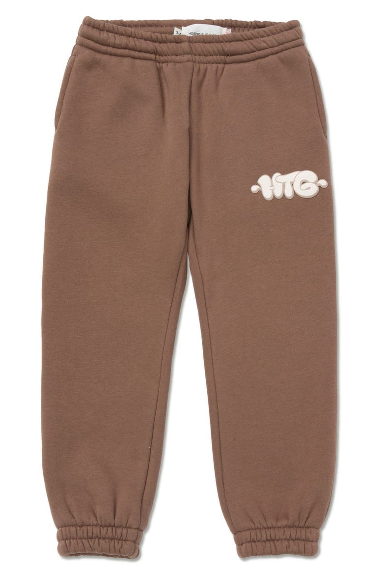Kids' Fleece Joggers, Main, color, LIGHT BROWN