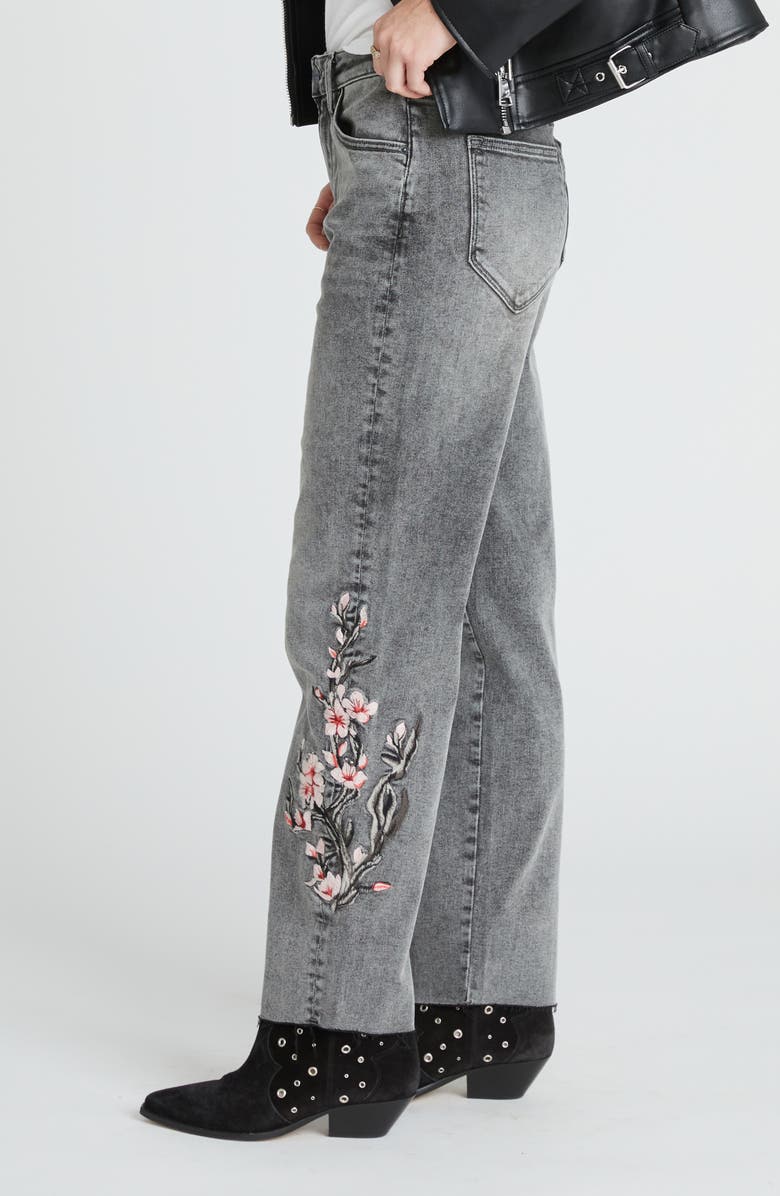 Driftwood Royce Sakura Straight Leg Jeans, Alternate, color, Grey Wash