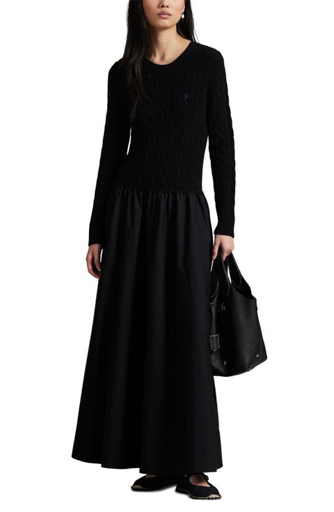 Long Sleeve A-Line Dress