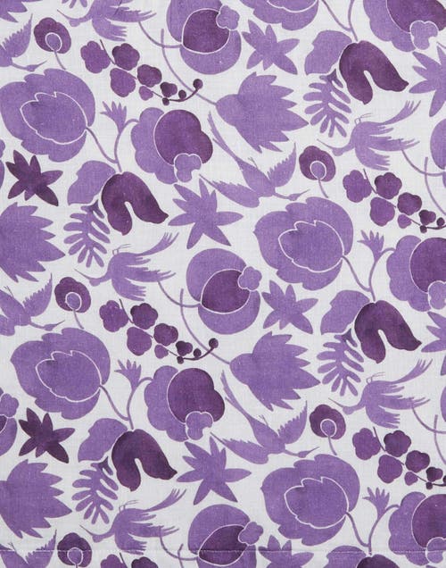 La Doublej Placemats Set Of 2 (35x45) Wildbird Viola Small Purple In Wildbird Viola Small Purple