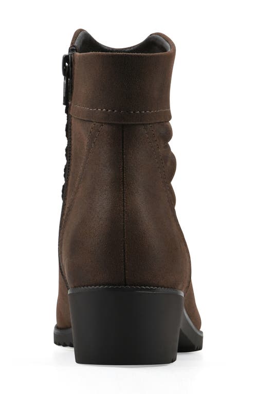 Cliffs By White Mountain Durbon Scrunch Bootie In Brown