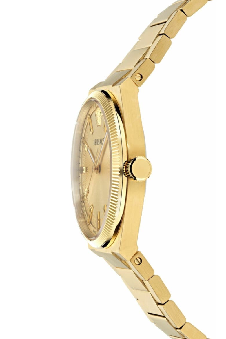 V-Leo Bracelet Watch, 39mm, Alternate, color, IP YELLOW GOLD