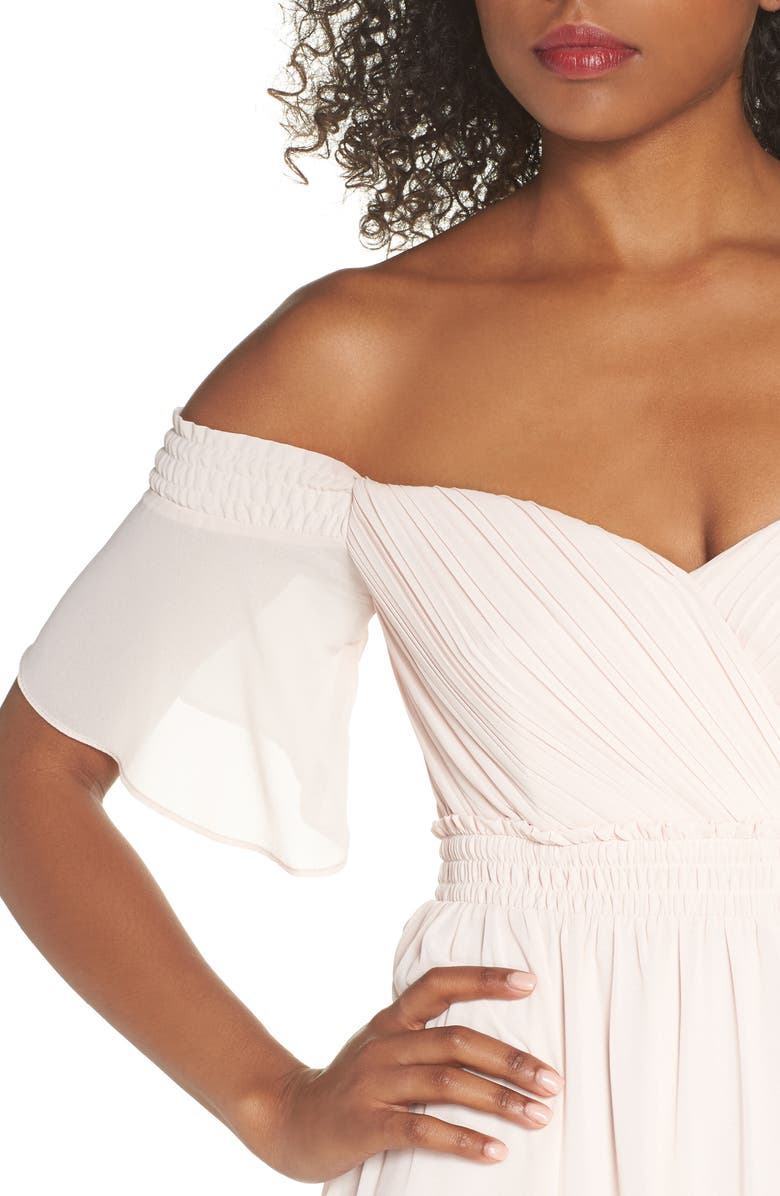 TFNC Freida Off the Shoulder Maxi Dress, Alternate, color,