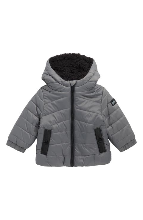 Faux Fur Lined Midweight Puffer Jacket (Baby)